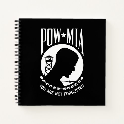 POW MIA American Military Heroes Prisoners of War Notebook