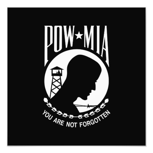 POW MIA American Military Heroes Prisoners of War Photo Print