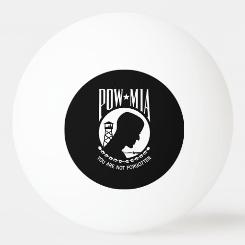 POW MIA American Military Heroes Prisoners of War Ping Pong Ball