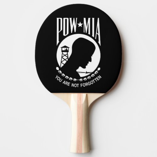 POW MIA American Military Heroes Prisoners of War Ping Pong Paddle