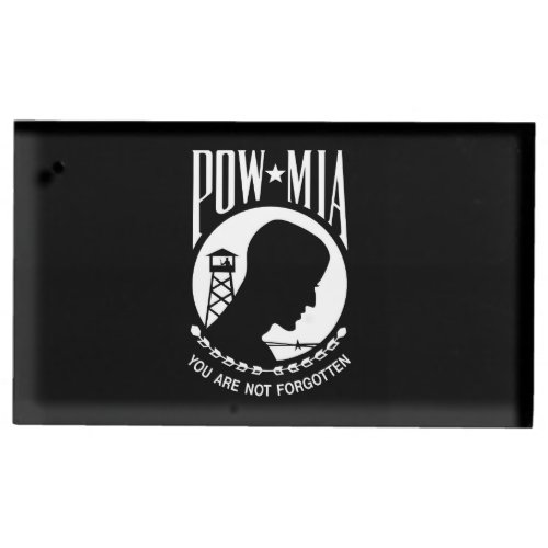 POW MIA American Military Heroes Prisoners of War Place Card Holder