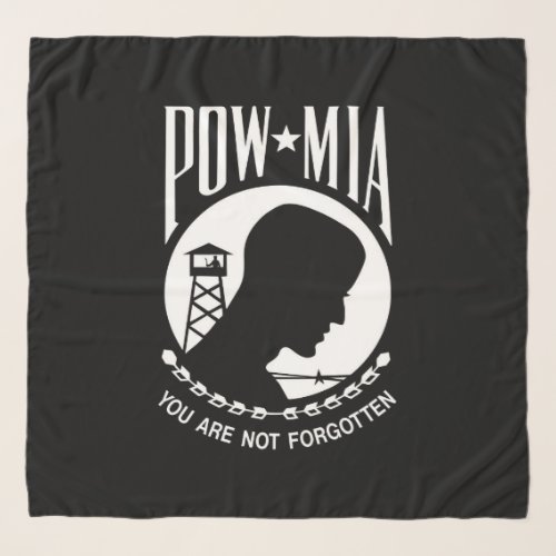 POW MIA American Military Heroes Prisoners of War Scarf