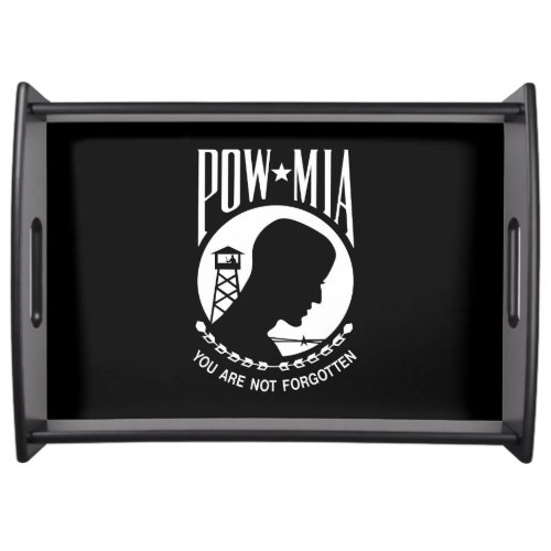 POW MIA American Military Heroes Prisoners of War Serving Tray