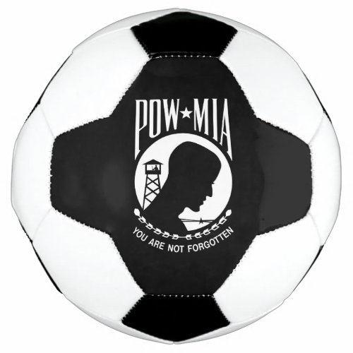 POW MIA American Military Heroes Prisoners of War Soccer Ball