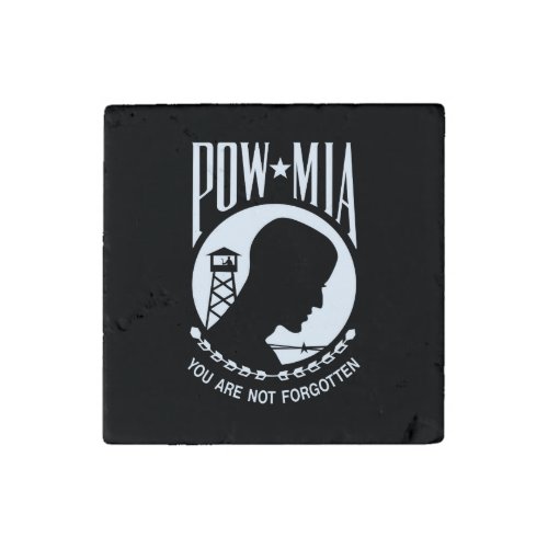 POW MIA American Military Heroes Prisoners of War Stone Magnet