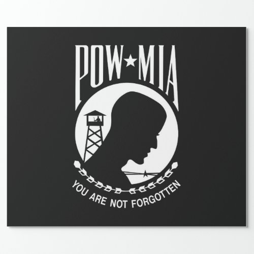 POW MIA American Military Heroes Prisoners of War Wrapping Paper