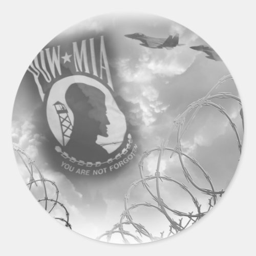 POW MIA Commemorative Stickers