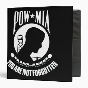 POW-MIA flag 3 Ring Binder
