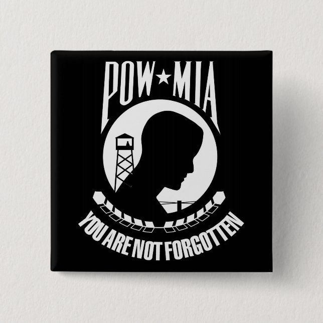 POW-MIA flag Button (Front)