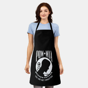POW MIA Flag: Missing Soldiers of Vietnam War, WW2 Apron