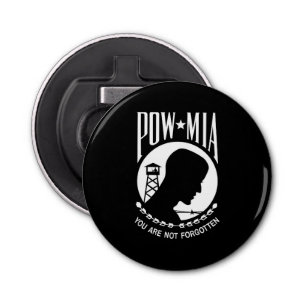 POW MIA Flag: Missing Soldiers of Vietnam War, WW2 Bottle Opener