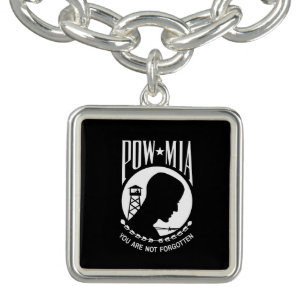 POW MIA Flag: Missing Soldiers of Vietnam War, WW2 Bracelet