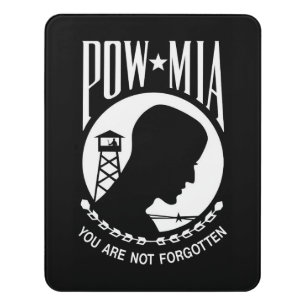 POW MIA Flag: Missing Soldiers of Vietnam War, WW2 Door Sign
