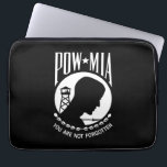POW MIA Flag: Missing Soldiers of Vietnam War, WW2 Laptop Sleeve<br><div class="desc">In the midst of the Vietnam War, a nation yearned for answers. Families across America clung to hope, desperate for news of their loved ones missing in action. One woman, whose husband was a Navy pilot lost over the skies of Southeast Asia, felt a deep need for a symbol, a...</div>