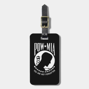 POW MIA Flag: Missing Soldiers of Vietnam War, WW2 Luggage Tag