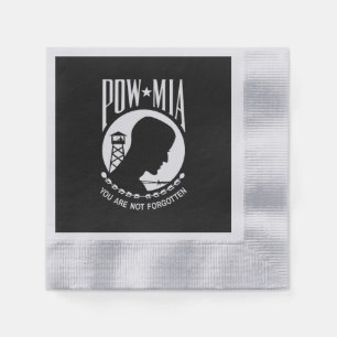 POW MIA Flag: Missing Soldiers of Vietnam War, WW2 Napkins