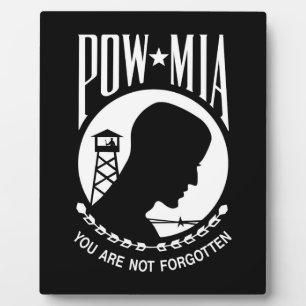 POW MIA Flag: Missing Soldiers of Vietnam War, WW2 Plaque