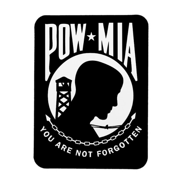 POW MIA Flexable Magnet (Vertical)