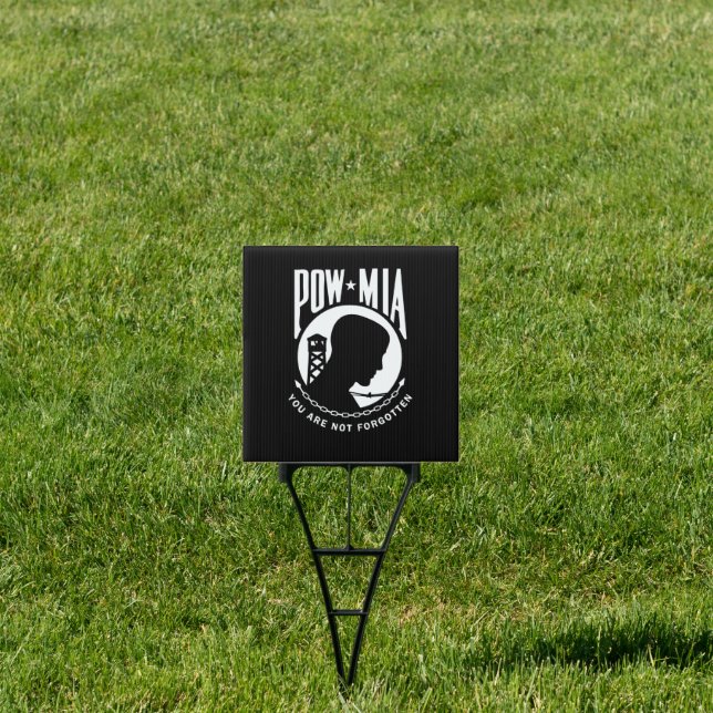 POW MIA Military Sign (Insitu)