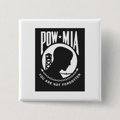 POW MIA Pin Back Button