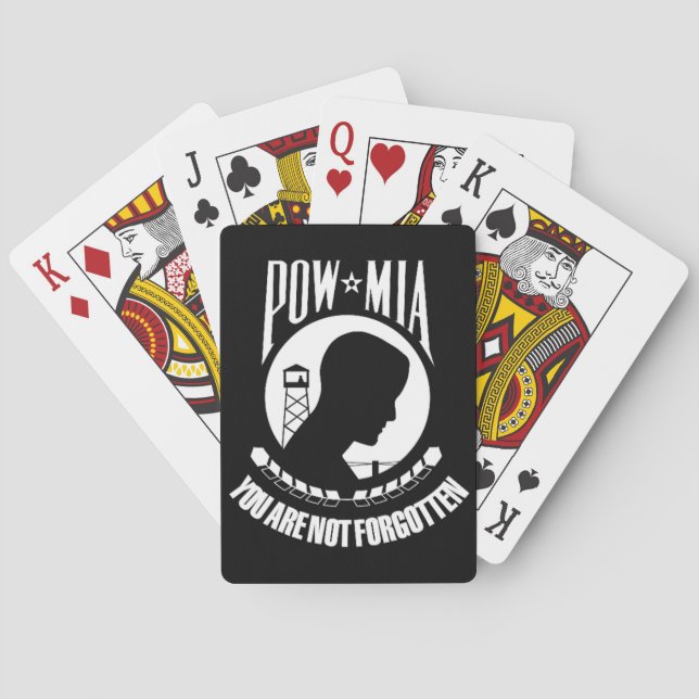 "POW MIA Playing Cards" Poker Cards (Back)