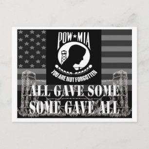 POW-MIA POSTCARD