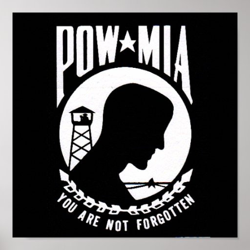 pow_mia poster | Zazzle