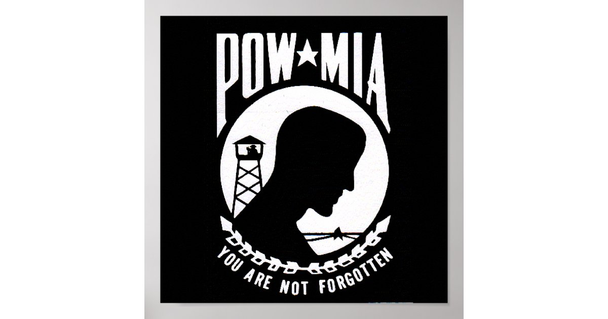 pow_mia poster | Zazzle