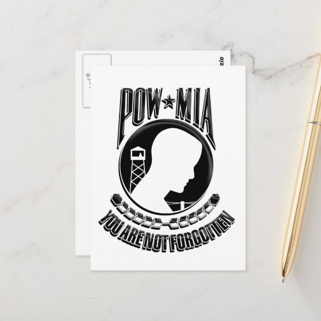POW/MIA Recognition Day Postcard (Front/Back In Situ)