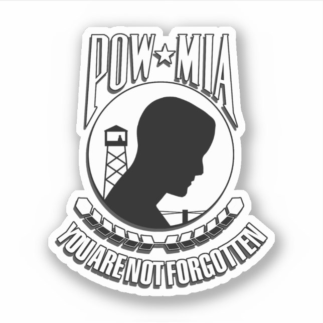 POW/MIA Recognition Day Sticker (Front)