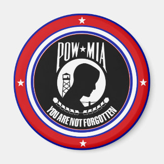 POW MIA - RED WHITE AND BLUE MAGNET