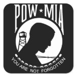 Pow MIA: You Are Not Forgotten! Square Sticker