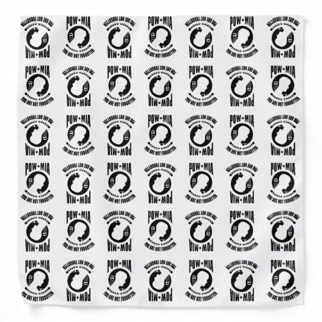 POW MIA You are not Forgotton Bandana (Front)