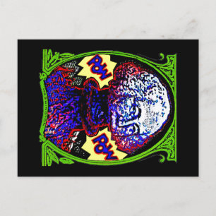 POW!! Money blows up POSTCARD