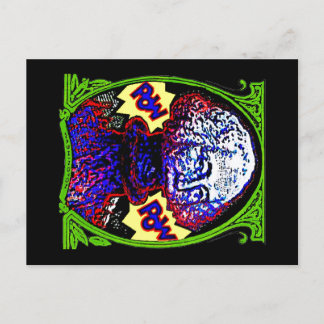POW!! Money blows up POSTCARD