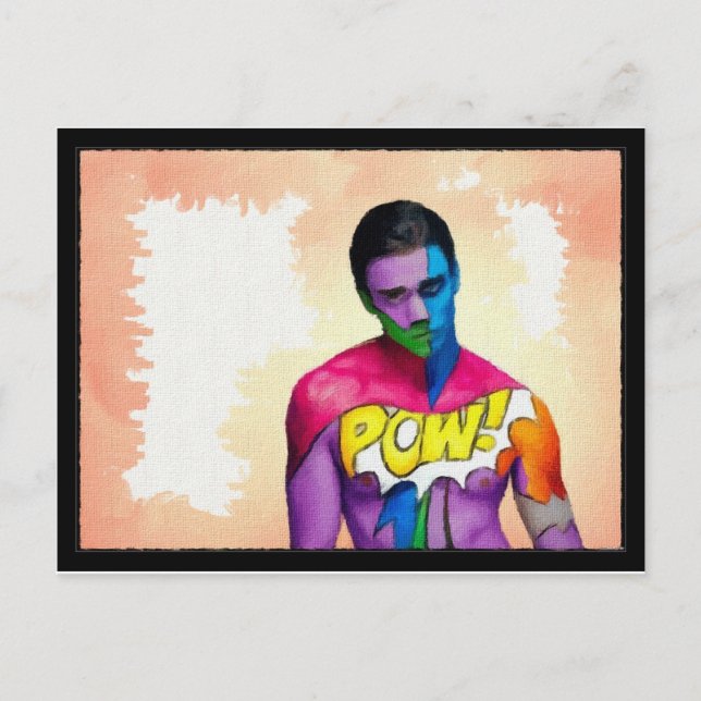 POW! - original painting Postcard (Front)