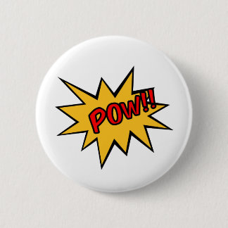 POW PINBACK BUTTON