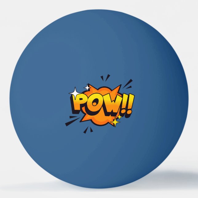 POW Ping Pong Paddle Ball (Front)