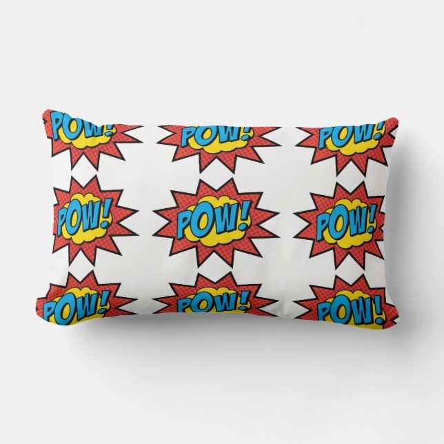 Pow! Pop Art Pillow! Lumbar Pillow (Front)