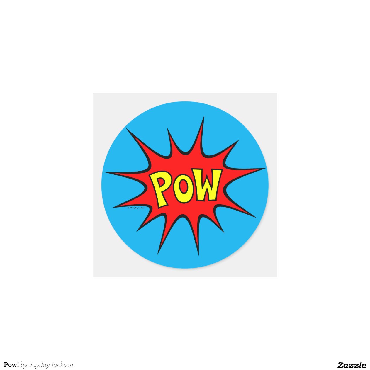 Pow! Sticker | Zazzle