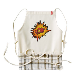 Pow Superhero Fight Zazzle HEART Apron