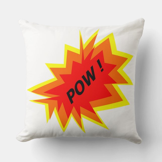 POW ! THROW PILLOW (Front)