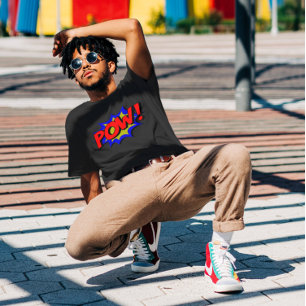 POW! Vintage Pop Art Comic Text Effect T-Shirt