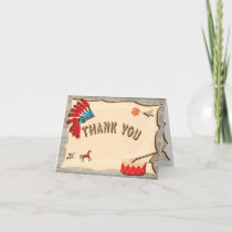 Pow Wow American Indian Thank you note cards