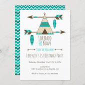 Pow Wow Tribal Birthday Party Invitation | Zazzle