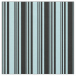 Powder Blue and Black Lines Fabric
