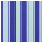 [ Thumbnail: Powder Blue and Dark Blue Stripes/Lines Pattern Fabric ]