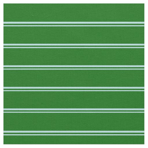 Powder Blue and Dark Green Colored Lines Fabric