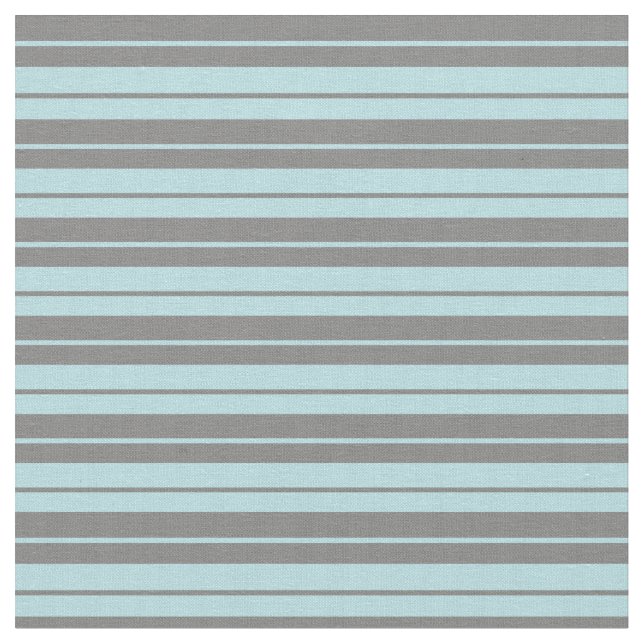 Powder Blue and Gray Stripes Fabric (Close Up)