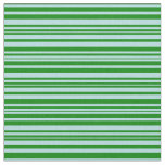 [ Thumbnail: Powder Blue and Green Colored Stripes Fabric ]